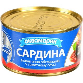 Сардина Аквамарин 230г аква обсмажена т.с