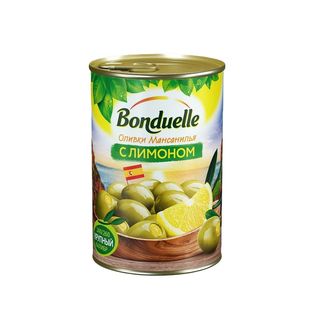 Bonduelle, Оливки Bonduelle 300Гр Мансанилья С Лимоном, шт, ШК: 3083681093179