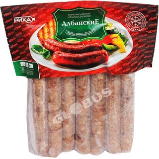 КОЛБАСКИ РИХА АЛБАНСКИЕ 500ГР- 1536
