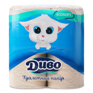 Папір туалетний «Диво» макулатурний New 4шт/уп