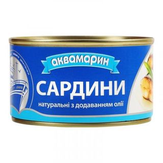 Конс Сардина Аквамарин 230 г з/б д/о нат.