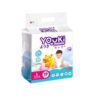 Подгузники Youki L 19Шт 9-13Кг шк: 2000000408210