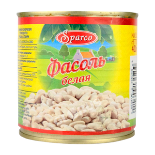 Фасоль Sparco консервированная белая 400г