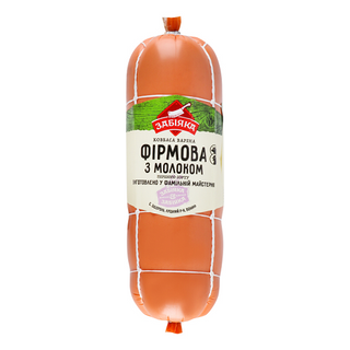 Ковбаса варена Забіяка Фірмова з молоком 1с ваг