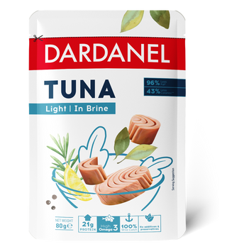 პაუჩი /Dardanel/ თინუსი საკუთარ წვენში  /12*80 გრ