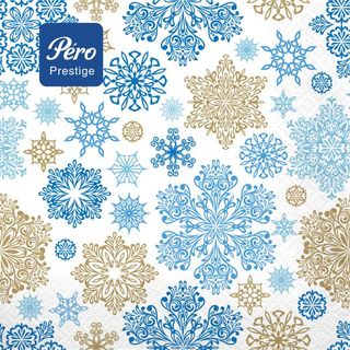 ხელსახოცი საშობაო ფიფქი 3ფ 20ც პერო