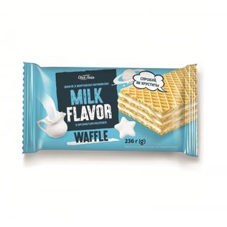 Вафлі 236 г Своя Лінія Молочні-клас! з ароматом молока м/уп