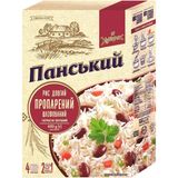 Рис Хуторок Панський довгий пропарений шліфований 4 пакети для варки по 100 г