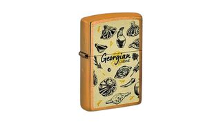 Zippo, სანთებელა, Brushed Brass - Georgian Cuisine Design