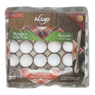 ЯЙЦО ALSAD 30шт КУРИНОЕ ВЫСШЕЕ, ШК: 4870003420558