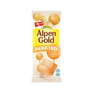 Alpen Gold Плит.Шок., Шоколад Alpen Gold 80Гр Пористый Aerated, шт, ШК: 7622201457525