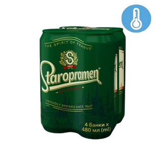 Пиво Staropramen пак 4,2% 4х0,48л/уп
