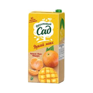 Фруктовый Сад, Сок Фруктовый Сад 1,93Л Апельсин/Манго/Мандарин, шт, ШК: 4600494661754