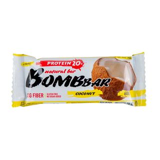 Батончик Bombbar неглазированный Кокос, 60 гр.