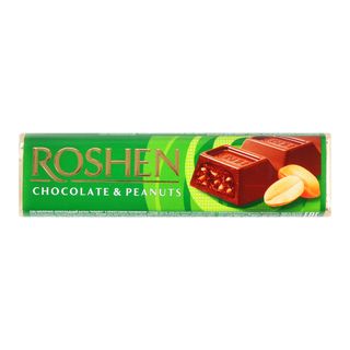 Батончик ROSHEN молочно-шоколадний з арахісовою начинкою / 38 г