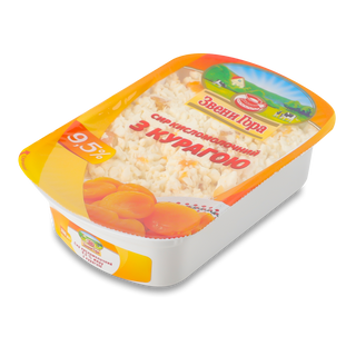 Сир кисломолочний «Звени Гора» з курагою 9,5% 200г