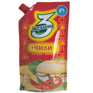 კეტჩუპი "3 ჟელანია" ჩილი (დოიპეკი) 250 გრ / 4870035002715