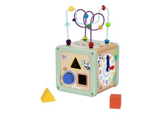 Play Cube – ხის Montessori აქტივობის კუბი
