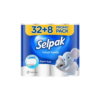 სელპაკი საპირფარეშოს ქაღალდი 32+8ც