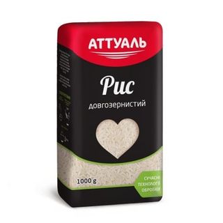 Крупа 1 кг Аттуаль Рис довгозернистий 