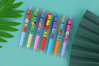 კალამი/bt21 Collection Retractable Gel Pen (7 Assorted Models) Pdq