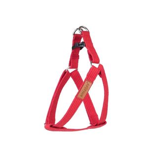 Шлея Amiplay для собак Cotton регульована червона M 30-55см/15мм