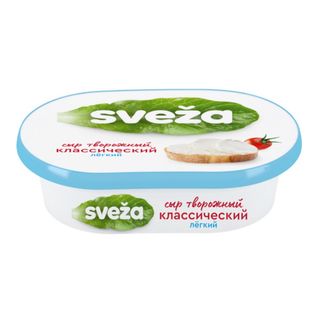 SVEZA СЫР ТВОРОЖНЫЙ 150ГР ЛЕГКИЙ 35%, ШК: 4810268042393