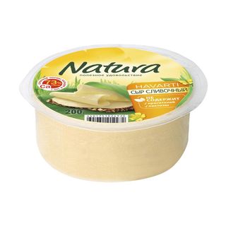 Сыр Arla Natura Сливочный 45% Цилиндр Полутвердый 200 Г