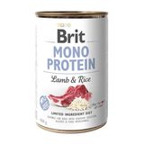 Brit Mono Protein Dog консерви з ягням і темним рисом для собак, 400 г
