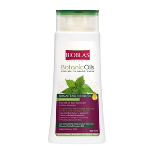 ბიობლასი - შამპუნი თმის ცვენის საწ. ცხიმიანი თმისთვის ჭინჭრის ექსტრაქტით 360მლ 4015 NETTLE OIL SHAMPOO For Fine. Weak Hair 360ml 4015