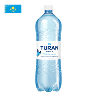 Кокшетауминводы, Вода Минеральная Turan 1,5Л Негазированная, шт, ШК: 4870031001866