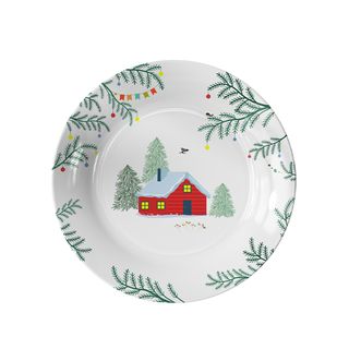 თეფში საახალწლო ზამთრის ზღაპარი 26სმ