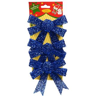 Бант парча голубий 3 шт