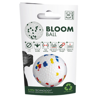 ძაღლის სათამაშო ბურთი შერეული ფერებით, BLOOM
