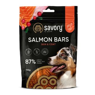 Джерки Savory Bars With Salmon, батончики з лососем 100 г