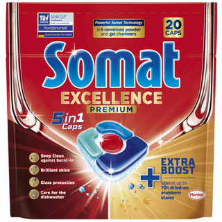Капсули для ПММ Somat 20 шт. Екселенс 5в1
