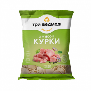 Пельмені 700 г Три Ведмеді з куркою п/ет