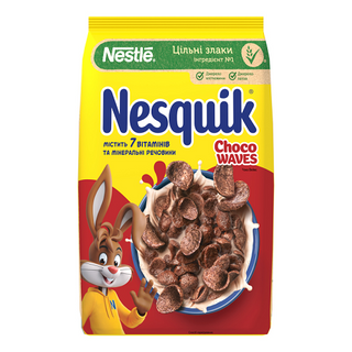 Готовий сніданок Нестле Несквік Шоколадні Хвилі 210г