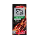 შოკოლადის ფილა შავი უშაქრო  57% /პობედა/ 100გრ