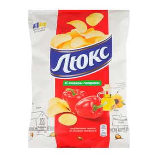 Чипси картопляні “Люкс” зі смаком  паприки, 125г