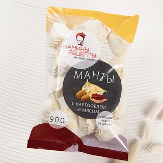 Манты с мясом и картофелем (900г)