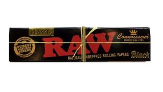ქაღალდი RAW KING SIZE SLIM+TIPS BLACK