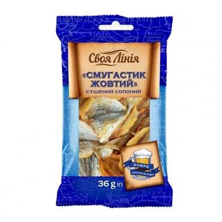 Жовтий смугастик 36г Своя Лінія сушений солоний