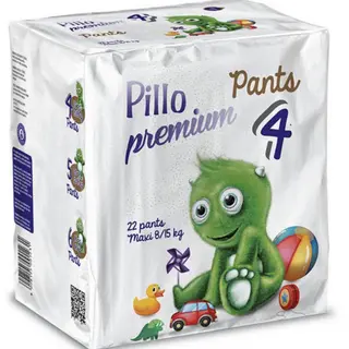 პილო - პრემიუმი ტრუსი  /8-15კგ/ მაქსი  #22 1231 PILLO DIIAPERS  PANTS  PREMIUM  X22 1231