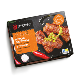 М'ясні палички М'ясторія з сиром 330 г