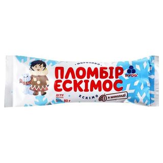 Морозиво пломбір ескімо Ескімос Рудь 80г