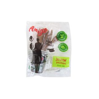 Մեկանգամյա օգտագործման սպասքի հավաքածու «Amigo Eco»