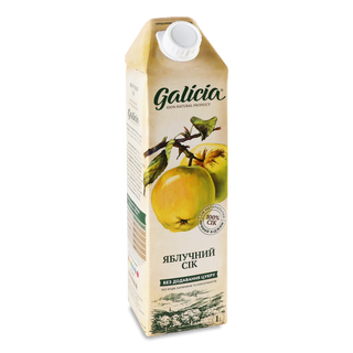 Сік Galicia яблучний прямого віджиму 1л
