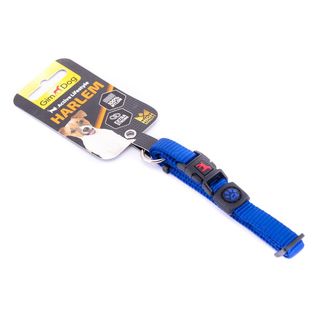 Нашийник HARLEM нейлон 1.5*25-40см блакитний