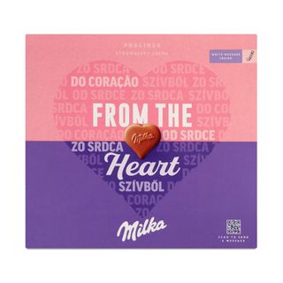 Цукерки Milka з кремово-полуничною начинкою 110г